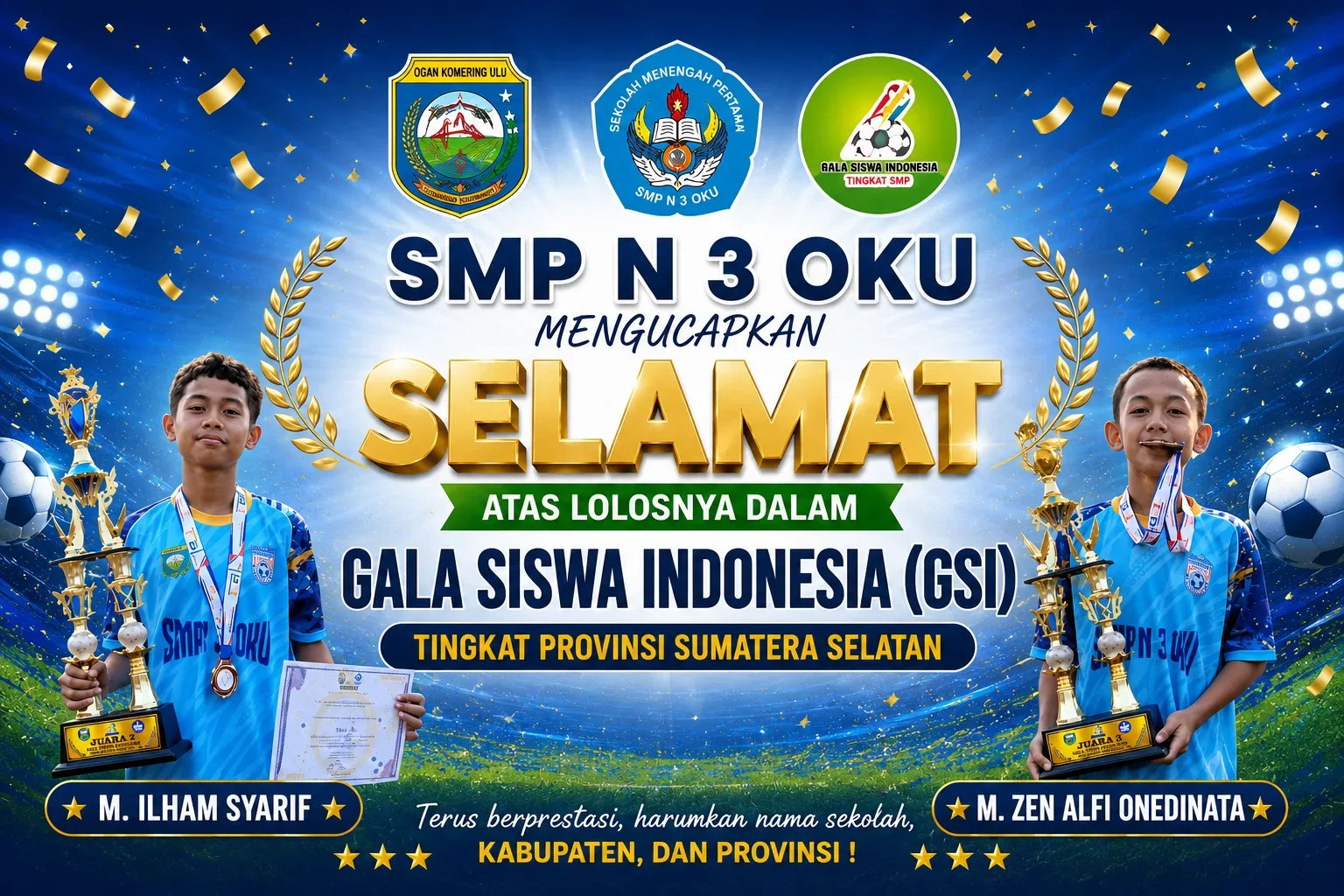 SMP N 3 OKU Lolos ke Tingkat Provinsi dalam Ajang Gala Siswa Indonesia (GSI)