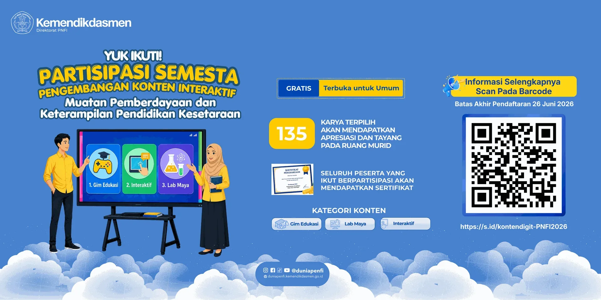 Partisipasi Semesta Pengembangan Konten Interaktif